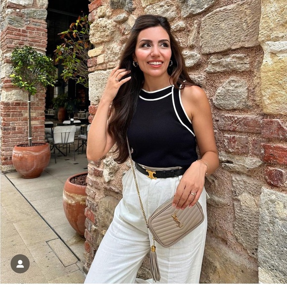 GORGEOUS MANGO NWT Knitted Top w Contrast Details - Picture 8 of 16